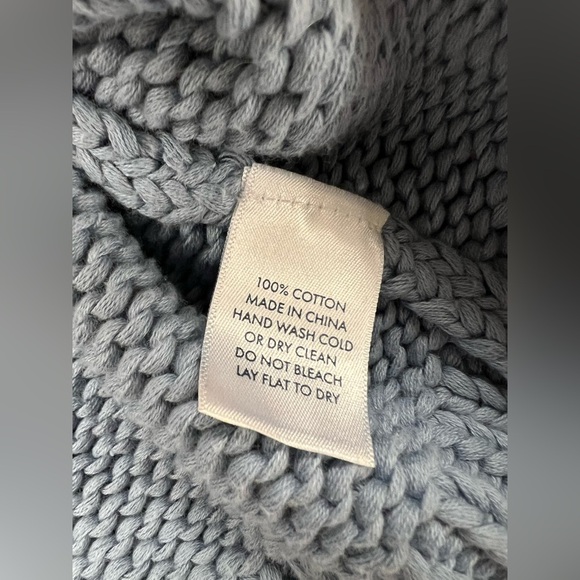 Lake Women's Blue Sweater with Button Detail - Picture 4 of 10